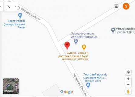 Ситилайт B в Ирпене, 1,2х1,8  Ирпень ,  Парк возле ЖК Континент схема