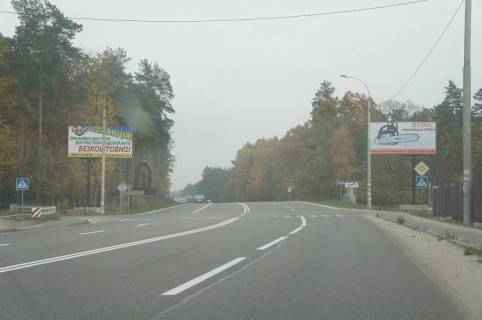 Билборд B в Ирпене, 3х6  Новая Ирпенская  трасса, напр.  на Киев, на светофоре фото 1