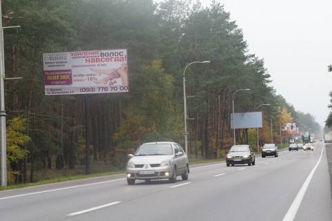 Билборд B в Буче, 3x6  Варшавська траса біля ЖК Парк Таун та ЖК На Прорізній , із  Києва фото 1