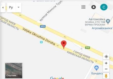 Білборд, Бігборд (Борд)  A у Києві, 3x6  Окружна, перед Жулянським мостом схема