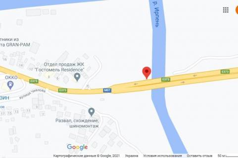 Билборд B в Вишневое, 3x6  вул.Киевська, перед ТРЦ Черрі Мол, в Київ схема