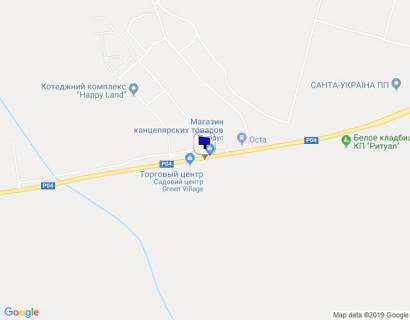 Билборд A в Белогородке, 3x6  вул. Промислова1Б м-н Папірус,  в Київ схема