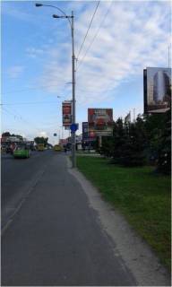 Билборд A в Киеве, 3х6  Окружная , отель Верховина ,   в сторону Одесской пл. нижний фото 1