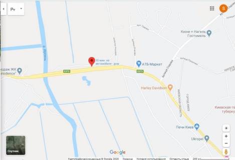 Билборд B в Ирпене, 3х6  Варшавская трасса, Ирпенский мост в сторону   Киева, Киев-Ковель 23+180км схема