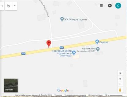 Билборд B в Киеве, 3x6  вул. Физкультурна, в Київ схема