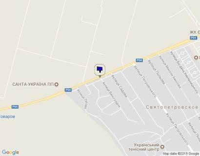Билборд B в Святопетровском, 3x6  Бишевська траса, кафе Лагуна схема