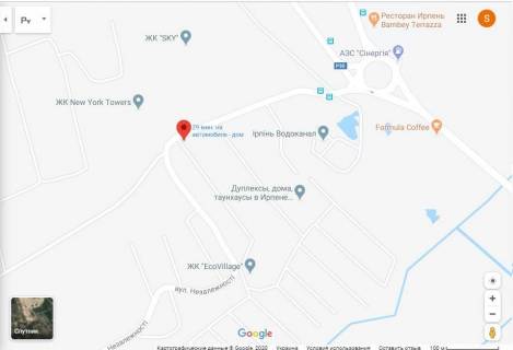 Билборд B в Стоянке, 3х6  Стоянка, дорога Ирпень - Житомирская трасса схема
