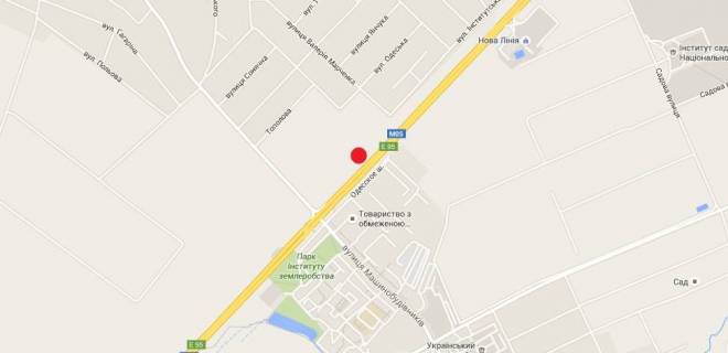 Билборд B в Чабаны, 3х6  Одесская трасса, Чабаны, перед поворотом на Гатне,  в Киева схема