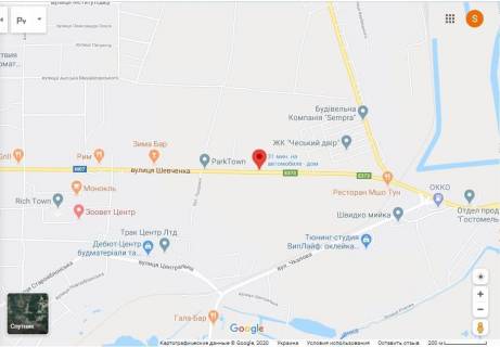 Білборд B у Бучі, 3х6  Варшавская трасса,  выезд из   Бучи в сторону  Киева, 500 м до поворота на Ирпень , Киев-Ковель 24+450 км схема