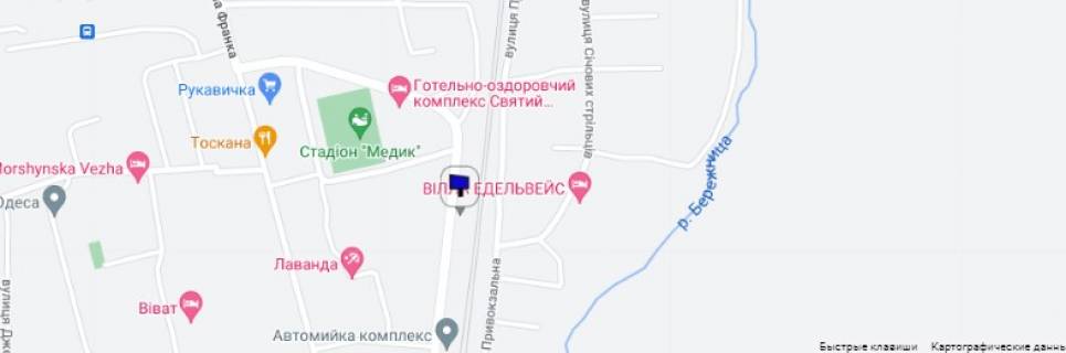 Билборд B в Моршине, 6*3  ул.Вокзальная схема