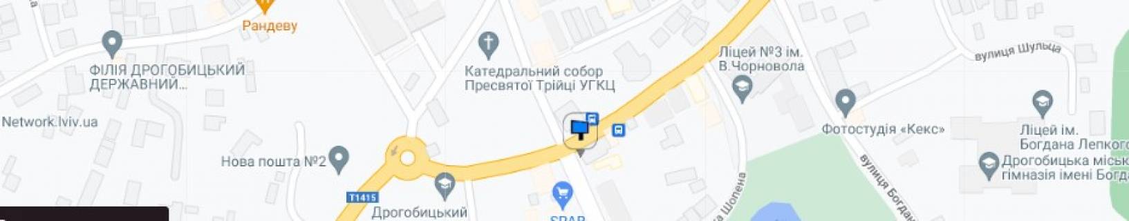 Билборд A в Дрогобыче, 6*3  вул. Трускавецька, 9 схема