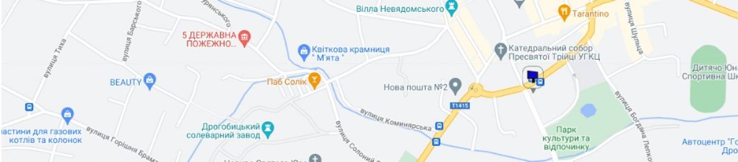Білборд, Бігборд (Борд)  A у Дрогобичі,  6*3  вул Трускавецька, схема