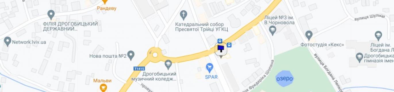 Billboard A in Drogobich,  6*3  ul Truskavec'kaa, scheme