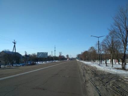 Билборд B в Коростене, 3х6  ул. Грушевского, 237, из центра, на выезд из города в напр. Житомира, АЗС UPG фото 1
