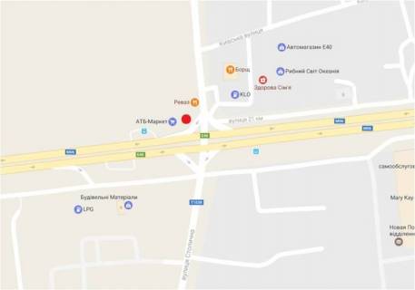 Билборд B в Киеве Житомирская трасса, с. Стоянка (около АТБ)   схема
