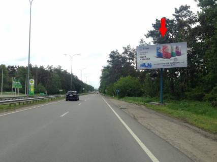 Billboard A in Vishgorod, 3х6  st. Bogatirskaa, Kiev, R-69, 2750 m ot certy goroda (trassa v storonu Mezigor'a, zoopark "12 mesacev", naprotiv zapravki WOG) / v"ezd v Kiev (Obolon') Photo 1