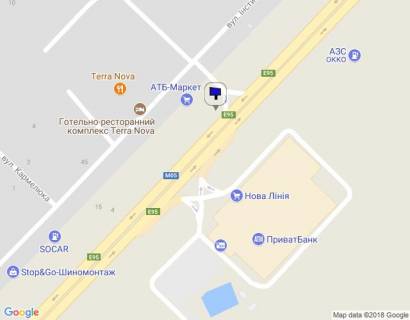 Билборд B в Киеве Одесское шоссе на против "АТБ №872" схема