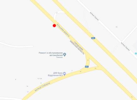 Билборд A в Киеве вул. Б. Окружная,130м до поворота на ул. Соборную  схема