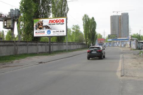 Билборд B в Киеве, 6х3  Електриків вул., 23-Б, біля ЖК Рибальський, в напрямку вул. Набережно-Рибальської фото 1