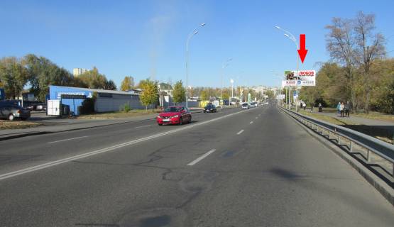 Билборд A в Киеве, 6х3  вул. Здолбунівська, 16 напроти, в напрямку Харківського шосе фото 1