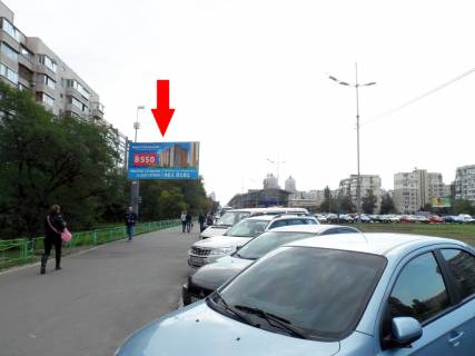 Білборд, Бігборд (Борд)  B у Києві просп. Оболонський, 40 - вхід від м. Гер. Дніпра в новий. ТРЦ DreamTown (аквапарк); напрямок - в сторону м. Мінська Фото 1