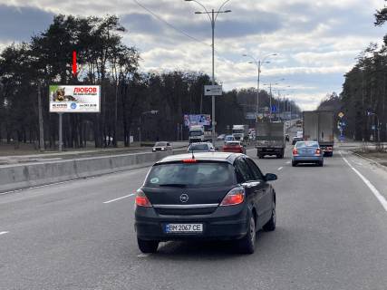 Билборд B в Киеве, 3,10х6  В.Кільцева / просп. Литовський (Мінський) (ЖК Міністерський), світлофор фото 1