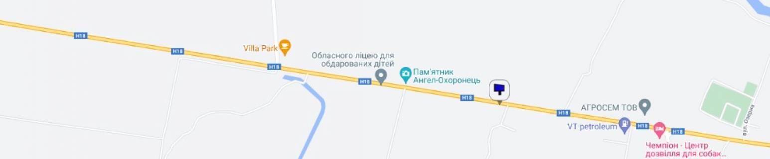 Білборд, Бігборд (Борд)  B у Ивано-Франковск трасы, 3х6  Тисминецька траса схема