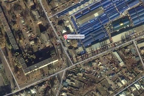 Билборд A в Славянске, 3,8 х 1,5  вул.Короленко (центральний ринок) схема