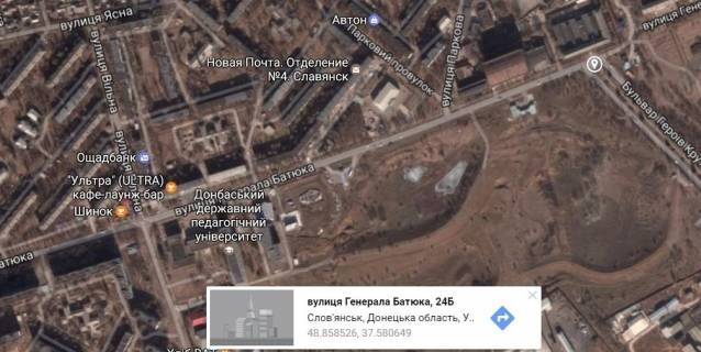 Билборд A в Славянске, 3х6  вул. Г.Батюка, 22 (р-н ЦНІЛ) схема