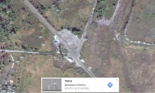 Билборд B в Славянске, 3x6  перед перехрестям п.Семенівка, після повороту в п.Селезнівка (напрямок на Артемівськ) схема