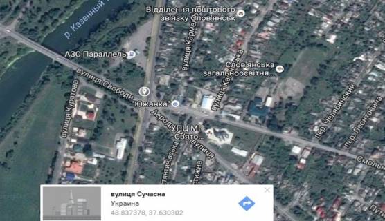Билборд A в Славянске, 3х6  вул. Сучасна (р-н АЗС «Паралель», м-н Черевківка) схема