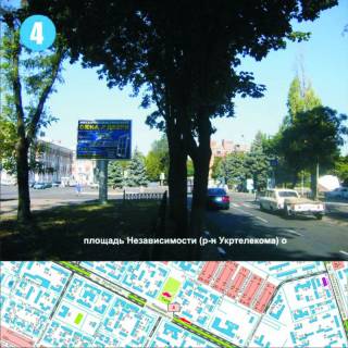 Билборд B в Никополе, 3x4  пр.Трубників, 24 (р-н площі Незалежності) напрямок ЦУМу фото 1