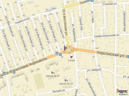 Билборд A в Антоновке, 3x6  Киндийское шоссе (к-тр Салют) Низ схема