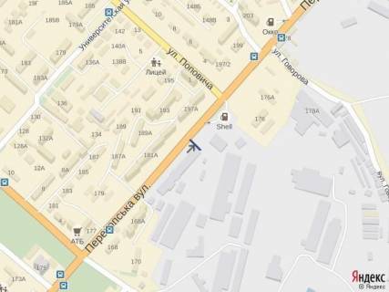 Билборд A в Херсоне, 3x6  Ул. Перекопская,181 схема