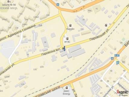 Билборд A в Херсоне, 3x6  Угол ул.Паровозная и ул.49Гв.Дивизии схема