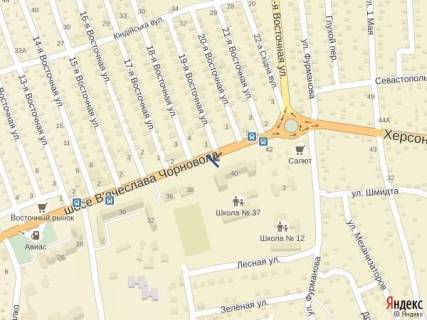 Билборд B в Антоновке, 3x6  Киндийское шоссе, р-н 19 Восточной схема