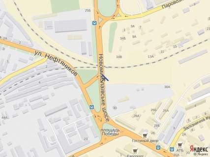 Билборд A в Херсоне, 3x6  Николаевское шоссе (р-н пл.Победы) схема
