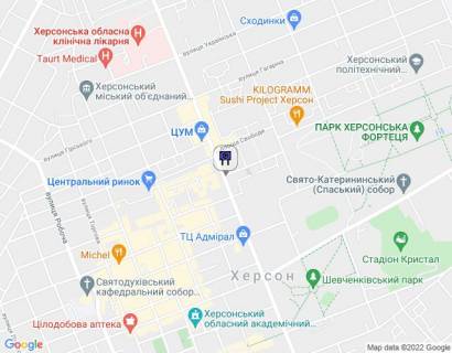 Видеоборд A в Херсоне, 2х3  Ул.Ушакова  (напротив гостинницы "Киев") - 449955 схема