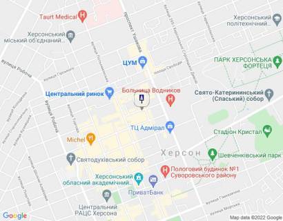 Бэклайт A в Херсоне, 4x3  Ул.Белинского (р-н Укртелекома) схема