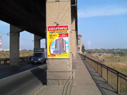 Ситилайт  в Запорожье, 1,2х1,8  мост 1, с острова в центр города фото 1