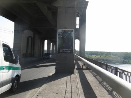 Билборд A в Запорожье, 1,2х1,8_2шт  Мост 1, с города на о. Хортица фото 1