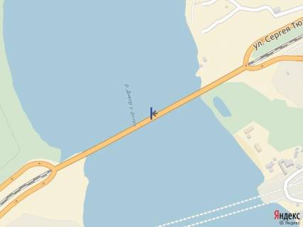 Билборд A в Запорожье, 1,2х1,8_2шт  Мост 1, с города на о. Хортица схема