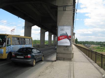 Ситилайт  в Запорожье, 1,2х1,8  мост 1, с острова в центр города фото 1