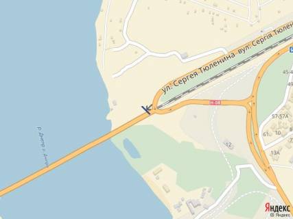 Билборд A в Запорожье, 1,2х1,8_2шт  Мост 1, с города на о. Хортица схема