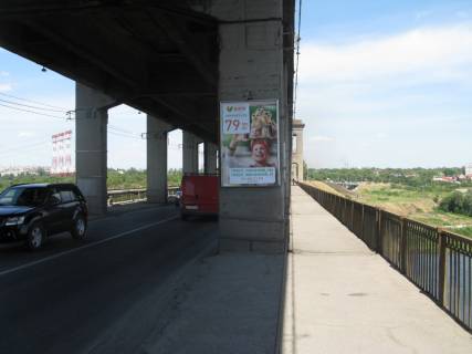 Билборд A в Запорожье, 1,2х1,8_2шт  Мост 1, с города на о. Хортица фото 1