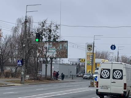 Білборд, Бігборд (Борд)  B у Києві вул. Виговського (маршала Гречка), 13 (03-1172-01) в напрямку просп. Європейського Союзу (Правди) Фото 1
