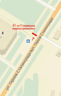 Сiтiлайт B у Сумах, 1,2х1,8  Героїв Сумщини вул. (Героїв Сталінграда) (переход библиотека) схема