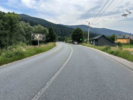 Билборд B в Микуличине, 3x6  Траса Н-09 Мукачево-Львів, центр селища, готельний комплекс ГудзонХаус, санаторій Смерічка, база будівельних матеріалів, напрямок руху на Буковель (4) фото 1
