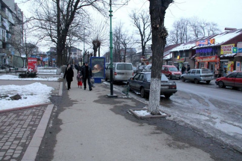 Ситилайт B в Надворной, 1,2x1,8  Грушевського, маг.Домотехніка, нотаріус Вірстюк, автозупинка на Пасічну, Пнів, напрямок руху до Майдану Шевченка фото 1