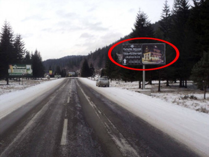 Билборд A в Татарове, 3x6  Траса Н-09 Мукачево-Львів, виїзд з села, напрямок руху на Буковель фото 1